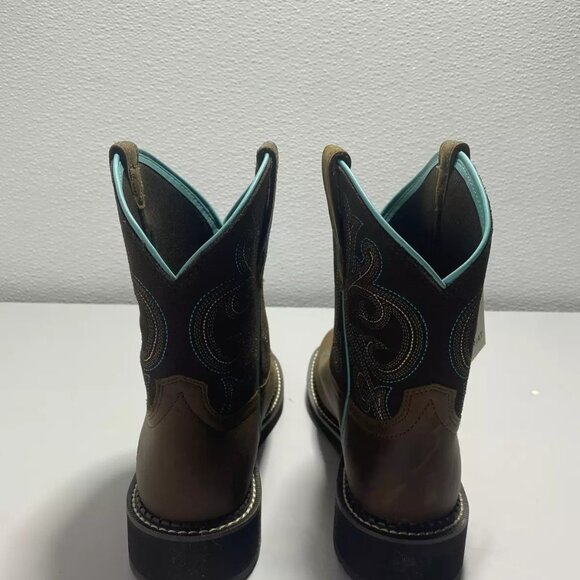 NWT Ariat Brown and Black Heeled Boots - Picture 2 of 8